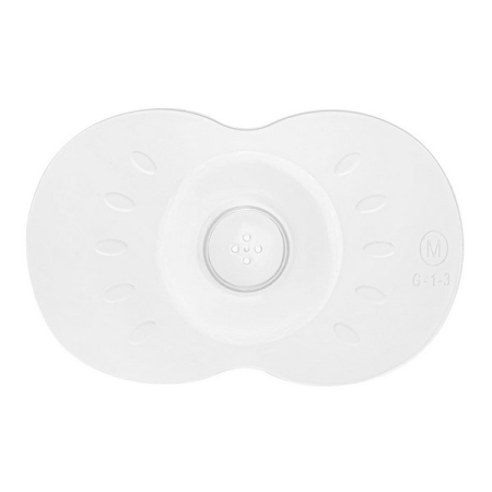 Set 2 protectii din silicon, pentru mameloane, marimea M, Akuku A0698, Transparent [2]