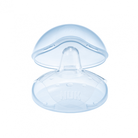 Set 2 protectii din silicon pentru mameloane M Nuk 721313, Transparent [1]
