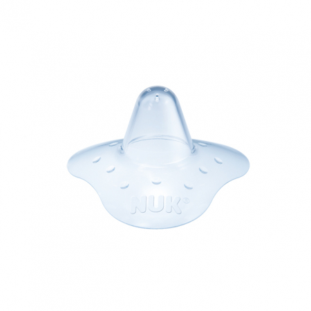 Accesorii pentru alaptat - Set 2 protectii din silicon pentru mameloane M Nuk 721313, Transparent