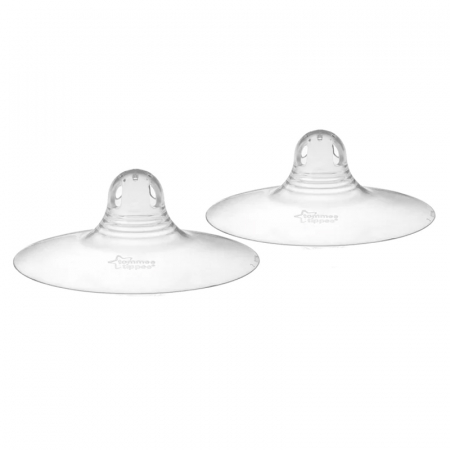 Accesorii pentru alaptat - Set 2 protectii din silicon pentru mameloane Tommee Tippee 230164, Transparent