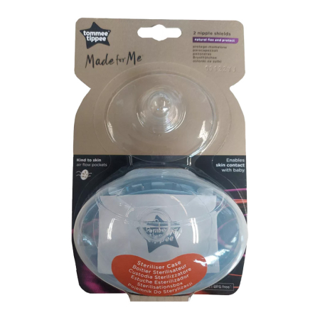 Set 2 protectii din silicon pentru mameloane Tommee Tippee 230164, Transparent [1]