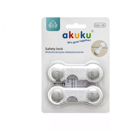 Set 2 protectii pentru blocarea sertarelor Akuku A0649, Alb [1]