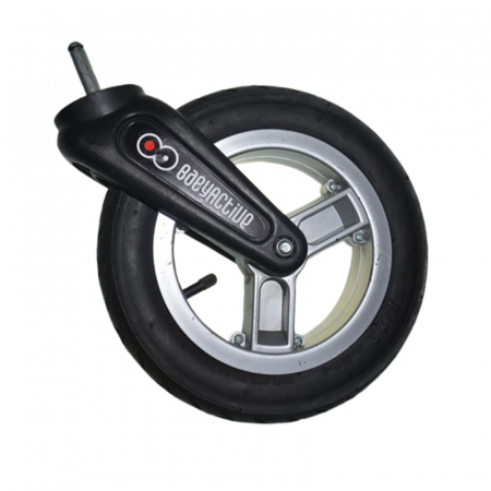 Accesorii carucioare - Set 2 roti față, cu osie, pentru carucior BabyActive RT1706, Negru
