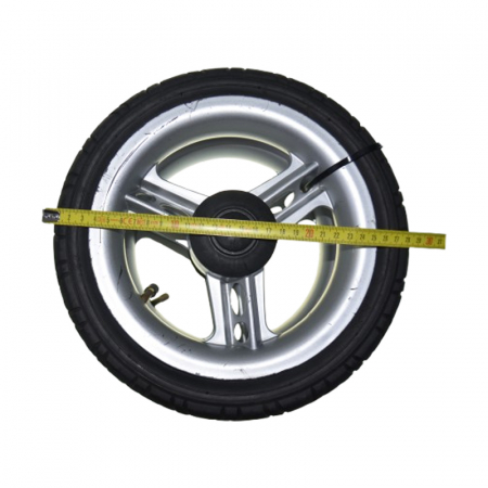 Set 2 roti spate pentru carucior, BabyActive RT1706-46, Negru [1]