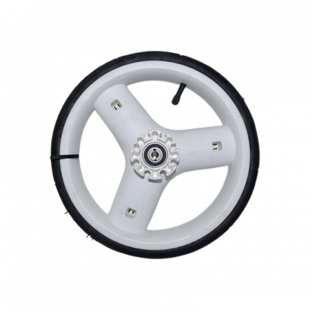 Set 2 roti spate pentru carucior, BabyActive RT1706-48, Alb [2]