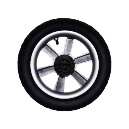 Set 2 roti spate pentru carucior, BabyActive RT1706-80, Negru [1]