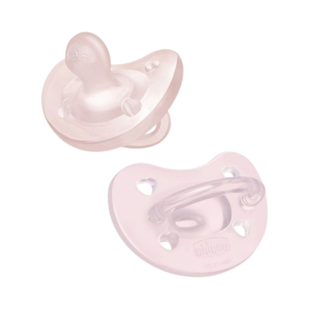 Suzete - Set 2 suzete anatomice din silicon, Chicco Physio Forma Soft 175352, Roz