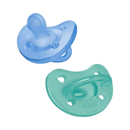 Suzete - Set 2 suzete anatomice din silicon, Chicco Physio Forma Soft 175390, Multicolor