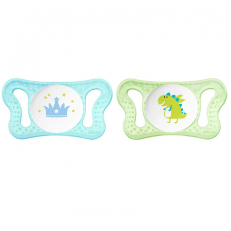 Suzete - Set 2 suzete din silicon 0-2 luni Chicco Physio Forma 069538A
