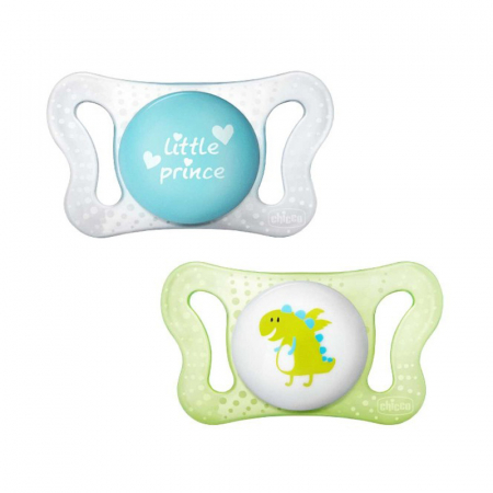 Suzete - Set 2 suzete din silicon Chicco Physio Forma 069538V, Multicolor - Chicco