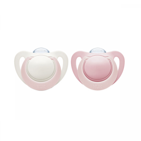 Suzete - Set 2 suzete ortodontice din silicon 18-36 luni Nuk Genius 739373