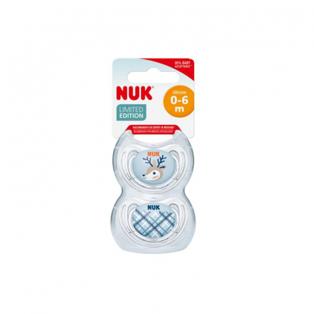 Set 2 suzete ortodontice din silicon 6-18 luni Nuk 176236 [2]
