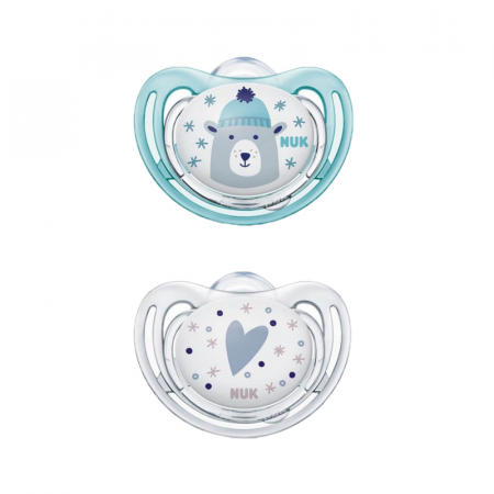 Set 2 suzete ortodontice din silicon 6-18 luni Nuk Freestyle 736286 [4]
