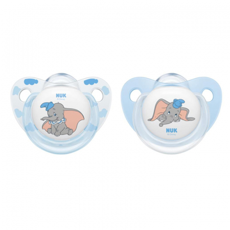 Suzete - Set 2 suzete ortodontice din silicon 6-18 luni Nuk Disney 736258