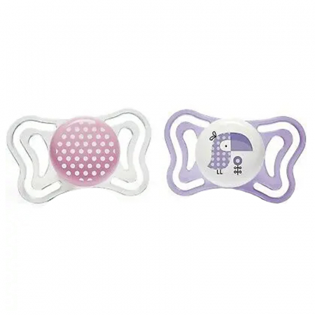 Suzete - Set 2 suzete ortodontice din silicon Chicco Physio Forma Light 097067-1, Multicolor