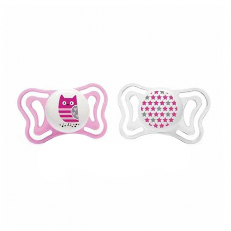 Suzete - Set 2 suzete ortodontice din silicon Chicco Physio Forma Light 097098-1, Multicolor