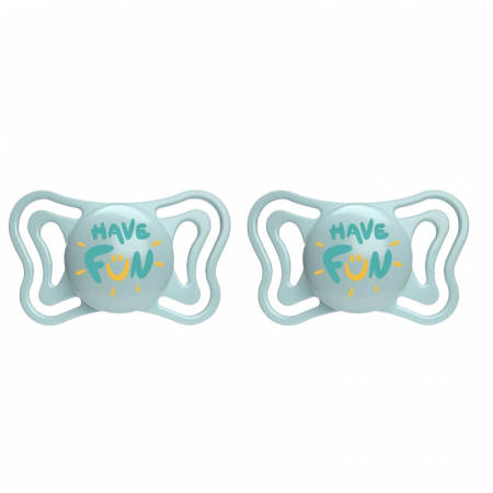 Suzete - Set 2 suzete ortodontice din silicon Chicco Physio Forma Light 156405-3, Turcoaz