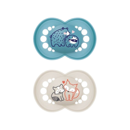 Suzete - Set 2 suzete ortodontice din silicon, MAM Original 850707-6, Multicolor