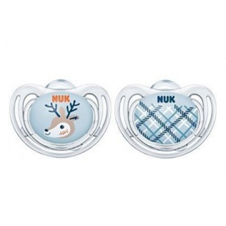 Suzete - Set 2 suzete ortodontice din silicon Nuk Limited Edition 346005-1, Albastru