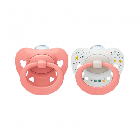 Set 2 suzete ortodontice din silicon Nuk Limited Edition 175290, Multicolor [0]