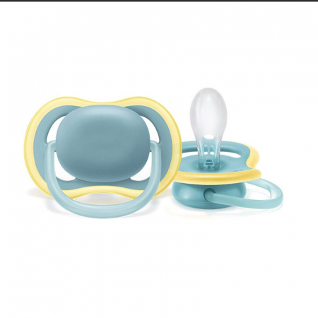 Set 2 suzete ortodontice din silicon Philips Avent Ultra Air SCF349/01, Multicolor [2]