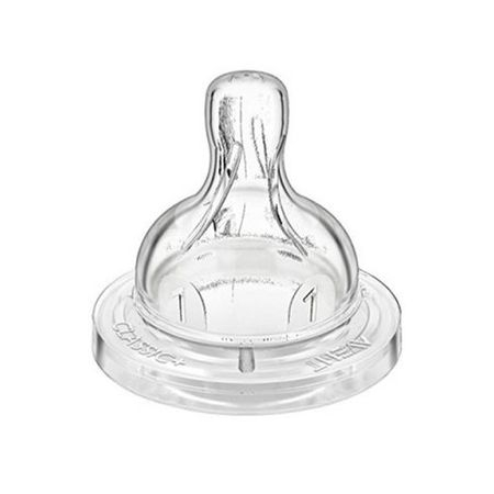Biberoane si tetine - Set 2 tetine din silicon 0 luni+ Philips AVENT Classic+ SCF631/27