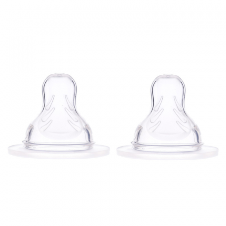 Biberoane si tetine - Set 2 tetine din silicon X MAM 839894, Transparent