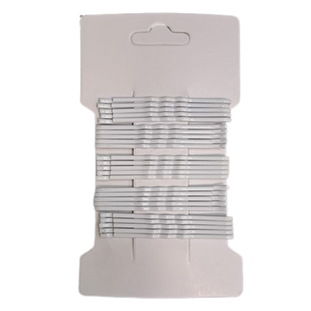 Accesorii par fetite - Set 25 agrafe de par pentru fete, Mini Junior AGR1911, Alb