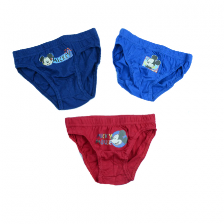 Lenjerie intima - Set 3 chiloti baieti Setino Mickey Mouse MIC-G-UW-31-104, Multicolor