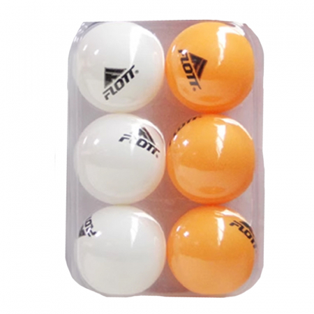 Jucării exterior, triciclete și mașini - Set 6 mingi ping-pong Minijunior FTT0880, Multicolor