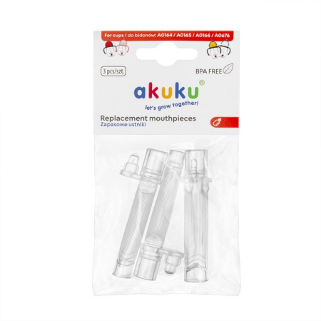 Set 3 paie din silicon pentru sticle, A0164/165/166/A0676, Akuku A0697, Alb [2]