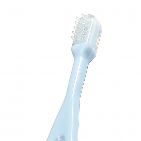 Set 3 periute pentru dinti si gingii 3 luni BabyOno 550/2, Albastru [3]