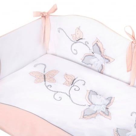Set 3 piese lenjerie de pat pentru copii 100 x 135 cm Papilo Belisima P02-0446, Roz [3]