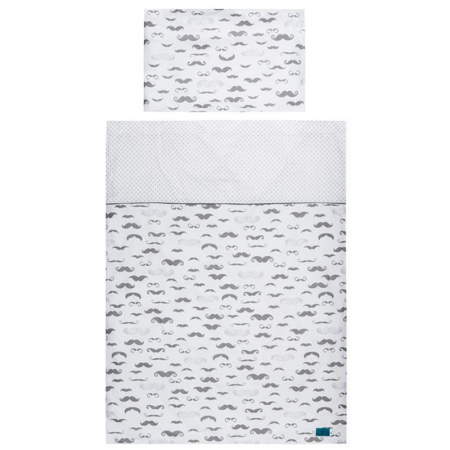 Set 3 piese lenjerie de pat pentru copii 100 x 135 cm Wasy Belisima P01-527, Alb [1]