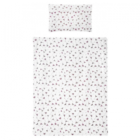 Set 3 piese lenjerie de pat pentru copii 100 x 135 cm Strzalki Belisima P01-919, Alb [1]