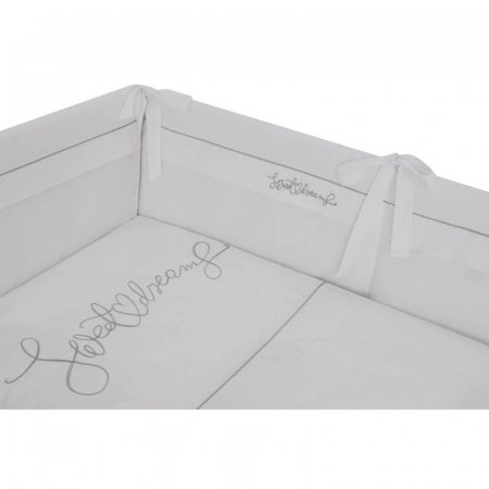 Set 3 piese lenjerie de pat pentru copii 100 x 135 cm Sweet Dreams Belisima P02-0537, Gri [3]