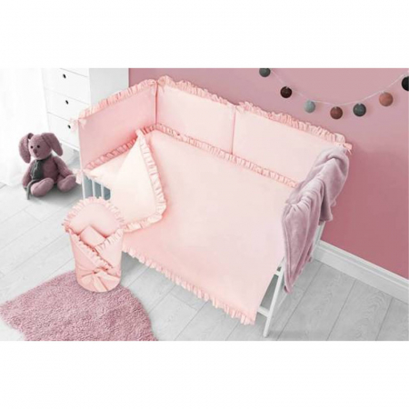 Set 3 piese lenjerie de pat pentru copii 90 x 120 cm Pure Belisima P02-0873, Roz [4]