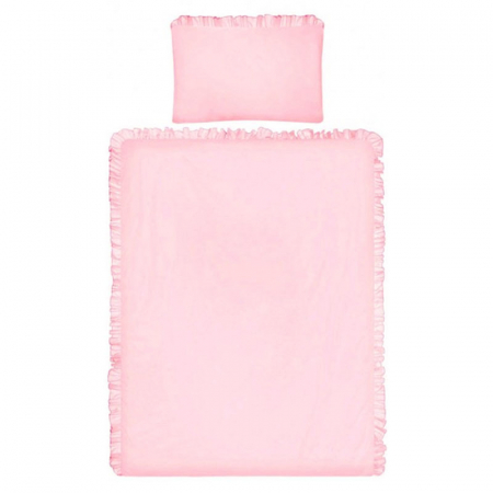Set 3 piese lenjerie de pat pentru copii 90 x 120 cm Pure Belisima P02-0873, Roz [1]