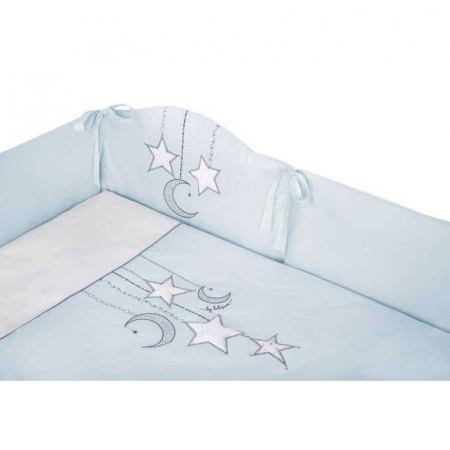 Set 3 piese lenjerie de pat pentru copii 90 x 120 cm Superstar Belisima P02-0401, Albastru [3]