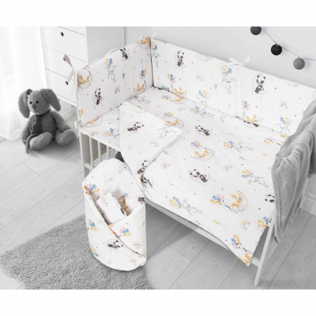 Set 3 piese lenjerie de pat pentru copii 90 x 120 cm Bobo Belisima P02-0798, Multicolor [4]