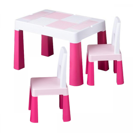 Set 3 piese masuta si doua scaunele 72 x 47 cm Tega Baby 000637, Multicolor [0]