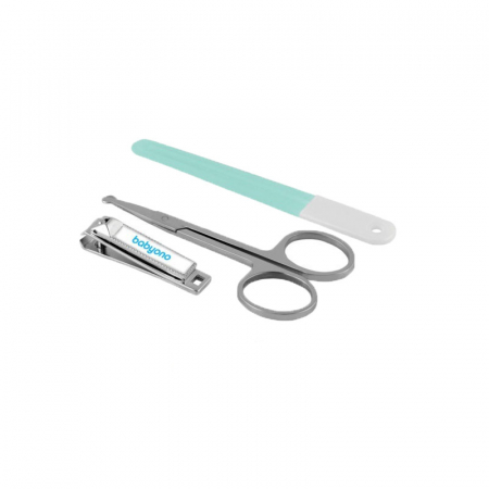 Articole de ingrijire - Set 3 piese pentru manichiura copii BabyOno 068V, Verde