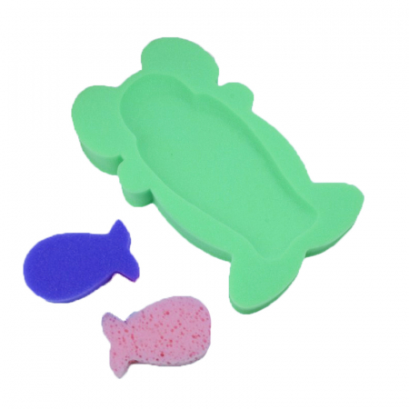 Cadite si suporturi bebelusi - Set 3 piese reductor din burete pentru cadita Mini Junior Maxi 170450MX, Verde