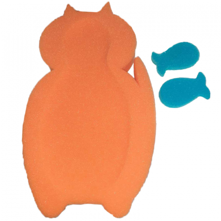 Cadite si suporturi bebelusi - Set 3 piese reductor din burete pentru cadita Mini Junior Maxi 170450P1, Portocaliu