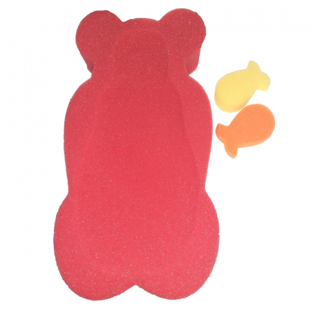 Cadite si suporturi bebelusi - Set 3 piese reductor din burete pentru cadita Mini Junior Maxi 1704501R, Rosu