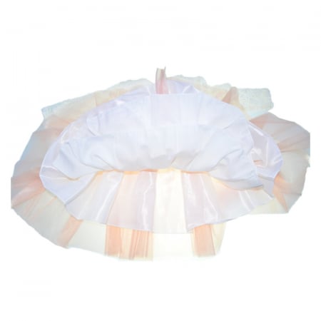 Set 3 piese rochie eleganta pentru botez, pentru fete, Mini Junior 3669-56-62, Roz [4]