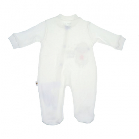 Set 3 piese salopeta cu maneca lunga, caciula si manusi Mini Junior SBMJ-5, Crem [1]