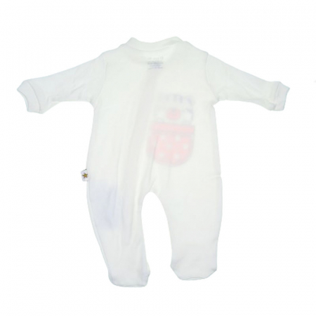 Set 3 piese salopeta cu maneca lunga, caciula si manusi Mini Junior SBMJ-7, Crem [1]