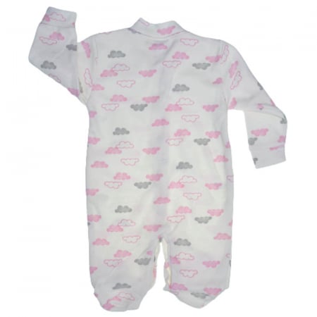 Set 3 piese salopeta cu maneca lunga, caciula si manusi pentru fete Minipety MP250, Multicolor [2]