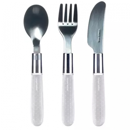 Vesela si tacamuri bebelusi - Set 3 tacamuri pentru copii Canpol Babies 9/477G, Gri